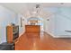 Spacious living area with bar, custom cabinets, and recessed lighting at 2949 Lake Spivey Pkwy, Jonesboro, GA 30236