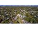 Aerial view of a neighborhood in Virginia Highlands, showcasing the residential area and surrounding greenery at 933 N Highland Ne Ave, Atlanta, GA 30306