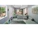 A cozy living room showcasing a comfortable sectional sofa and stylish decor, perfect for relaxation and entertaining guests at 1039 Avery Creek Dr, Woodstock, GA 30188