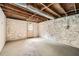 Unfinished basement area with painted stone walls at 2685 Harrington Dr, Decatur, GA 30033
