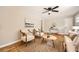 Inviting living room featuring hardwood floors, neutral tones, and ceiling fan at 2685 Harrington Dr, Decatur, GA 30033