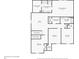 Second floor plan featuring four bedrooms, two bathrooms, a loft, and laundry room at 4615 Elmwood Trl, Cumming, GA 30028