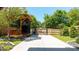 Beautiful backyard featuring a custom structure and a spacious parking area at 94 Hogue Ne St, Atlanta, GA 30312