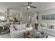Spacious living room featuring an open layout, connecting to the kitchen area at 4290 Grand Teton Pkwy, Suwanee, GA 30024