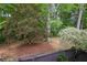 Backyard featuring mature trees, providing plenty of shade and natural beauty at 25 Ivy Gates Ne, Atlanta, GA 30342
