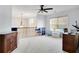 Upstairs loft area with seating, storage, and abundant natural light at 233 Hampton Station Blvd, Canton, GA 30115
