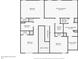 Detailed floor plan of the home's second story showing bedrooms, bathrooms, and closet spaces at 120 Park Village Dr, Canton, GA 30114