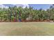 The backyard features a spacious grassy area with mature trees and a playset at 3049 Ivy Crossing Dr, Buford, GA 30519