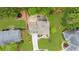 Aerial view showcasing the home, backyard, and landscaping highlighting the spacious yard and layout at 230 Bristolstone Ct, Alpharetta, GA 30005