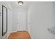 Bright entryway with hardwood floors, a coat closet, and modern finishes at 2700 Pine Tree Ne Rd # 1214, Atlanta, GA 30324