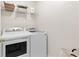 Laundry room features a modern washer and dryer plus storage at 3303 Timbercreek Cir, Roswell, GA 30076