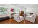 Cozy living room filled with natural light, hardwood floors, and stylish furnishings at 2710 Hayden Dr, East Point, GA 30344