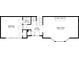 This floor plan features a bedroom, bathroom, foyer, and a spacious Gathering room at 335 Amberidge Trl, Atlanta, GA 30328