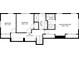 This floor plan features two bedrooms, hall, two bathrooms and a Primary bedroom at 335 Amberidge Trl, Atlanta, GA 30328