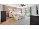 Serene main bedroom with neutral colors, plush carpet, and decorative accents at 431 Shore Dr, Suwanee, GA 30024