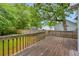 Wooden deck overlooking backyard and fencing at 865 Turner Dr, Lawrenceville, GA 30046