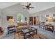 Bright living room with vaulted ceiling, large window, and comfortable seating arrangement at 865 Turner Dr, Lawrenceville, GA 30046