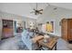 Living room with comfortable seating, hardwood cabinets, and views to the bedroom at 865 Turner Dr, Lawrenceville, GA 30046