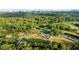 Breathtaking aerial view of sports fields and cityscape, showcasing the community's recreational amenities and urban skyline at 5260 Long Island Nw Dr, Atlanta, GA 30327