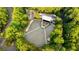 Aerial view of a large outdoor amphitheater surrounded by lush greenery, perfect for community events and performances at 5260 Long Island Nw Dr, Atlanta, GA 30327