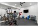 Home gym equipped with state-of-the-art equipment, offering convenience for fitness enthusiasts at 5260 Long Island Nw Dr, Atlanta, GA 30327