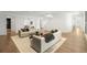 Spacious living room with elegant sofas, stylish decor, and an open layout, perfect for entertaining at 5260 Long Island Nw Dr, Atlanta, GA 30327