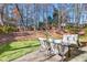 Cozy backyard with a patio, seating, and a playset area perfect for outdoor living and entertaining at 893 Brookgreen Pl, Lawrenceville, GA 30043