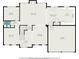 Detailed floor plan showcasing the layout of the home with labeled rooms and dimensions at 5870 Buckner Creek Dr, Mableton, GA 30126