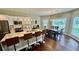 A spacious eat-in kitchen features a large island with bar stool seating and stainless steel appliances at 2507 Fairweather Se Ct, Conyers, GA 30013