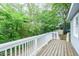 Back deck with white railing at 75 Meldon Se Ave, Atlanta, GA 30315