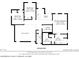Floor plan showing the primary bedroom, two other bedrooms, bathrooms and laundry room at 1650 Berryhill Rd, Cumming, GA 30041