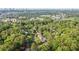 Sweeping aerial perspective revealing the residential area's verdant setting and urban backdrop at 1866 Wildwood Ne Pl, Atlanta, GA 30324
