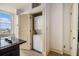 A stacked washer and dryer located in laundry room at 57 Forsyth Nw St # 12E, Atlanta, GA 30303