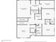 Detailed floor plan showcasing the layout of the upper level, including bedrooms and bathrooms at 837 Porches Way, Dacula, GA 30019