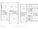 Detailed first and second floor plans of a modern home with spacious rooms and a convenient layout at 837 Porches Way, Dacula, GA 30019