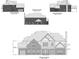 Detailed architectural elevation showcasing the home's design, brick facade, and window placement at 151 Tipton Ln, Acworth, GA 30102
