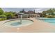 Enjoy this kid friendly pool with mushroom fountain in a meticulously maintained community at 230 Wild Barley Way, Loganville, GA 30052