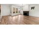 Expansive living room features hardwood floors, modern fireplace, and ample space for entertaining at 779-B Lynwood Se St, Atlanta, GA 30312