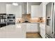 Modern kitchen featuring stainless steel appliances, sleek countertops, and ample storage space at 986 Mauldin Se St, Atlanta, GA 30316