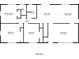 Floor plan of a home featuring an eat-in kitchen, living room, bedrooms, and bathrooms at 115 Pine Tree Dr, Fayetteville, GA 30214