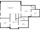 Basement layout with recreation room, utility, bath, and office spaces at 1180 Oxford Dr, Conyers, GA 30013