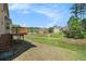 A view of the backyard from the home's back deck at 1057 Cotton Oak Dr, Lawrenceville, GA 30045