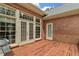 Outdoor deck with access to the home through French doors, ideal for entertaining or enjoying outdoor living at 5510 Conway Dr, Marietta, GA 30068