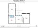 Basement floor plan detailing unfinished areas, utility spaces, and bathroom layout for potential customization at 5510 Conway Dr, Marietta, GA 30068
