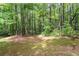 Scenic backyard features tall trees providing shade and a tranquil atmosphere at 174 Cannon Pl, Dallas, GA 30157
