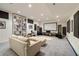Finished basement with plush carpet, a large screen, and a cozy seating area, perfect for entertainment at 4835 Merlendale Ct, Atlanta, GA 30327