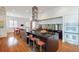 Modern kitchen with stainless steel appliances, a large island with seating, and sleek cabinetry at 4835 Merlendale Ct, Atlanta, GA 30327