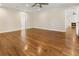 Living room featuring hardwood floors, recessed lighting, and access to other rooms at 1541 Pontiac Se Pl, Atlanta, GA 30315