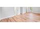 Well-lit bedroom showcasing beautiful wood flooring and modern design at 2905 Gresham Se Rd, Atlanta, GA 30316