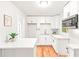 Bright kitchen features white cabinets and light countertops at 2905 Gresham Se Rd, Atlanta, GA 30316